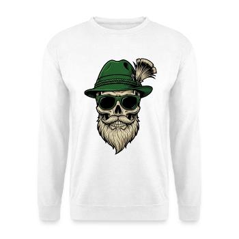 Festival folklorique traditionnel de remplacement du costume Bavière - Sweat-shirt Unisexe - blanc - Devant