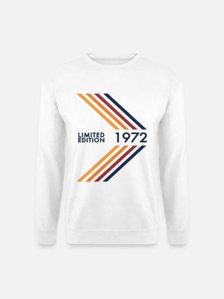 1972 Limited Edition Birthday Man Wife Vintage - Unisex Sweatshirt - white