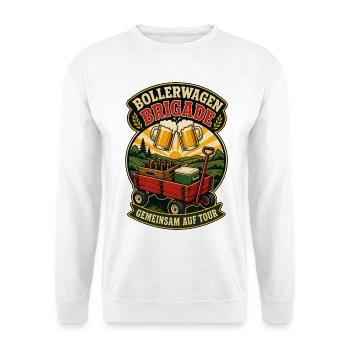 Bollerwagen Brigade Auf Tour Shirt - Unisex Pullover - Weiß - Vorne
