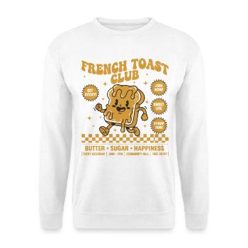 Breakfast Funny Brunch Coffee Pancake - Unisex Sweatshirt - white - Front