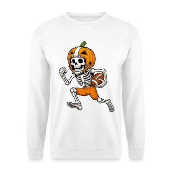 Halloween, America Football, Skeleton - Unisex Sweatshirt - white - Front