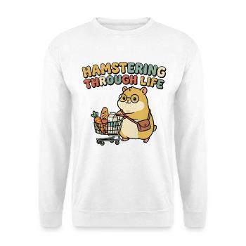 Hamster Shopping - Unisex Sweatshirt - white - Front