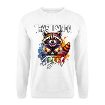 Femelle raton laveur d’Amérique du Nord - Sweat-shirt Unisexe - blanc - Devant