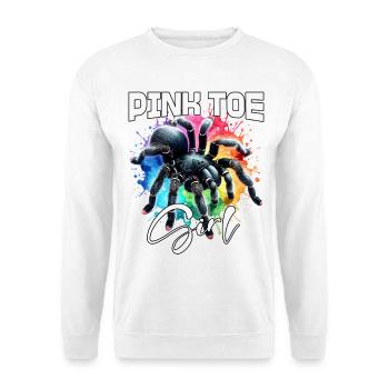 Pinkzeh Rosafuss Tarantel Mädchen - Unisex Pullover - Weiß - Vorne
