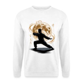 Tai Chi Zen Meditation – Chi Qigong Training - Unisex Pullover - Weiß - Vorne