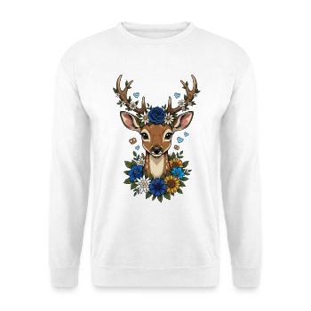 Festival folklorique des diamants de cerf Remplacement des costumes traditionnels - Sweat-shirt Unisexe - blanc - Devant