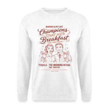 Breakfast Funny Brunch Coffee Champions - Unisex Sweatshirt - white - Front