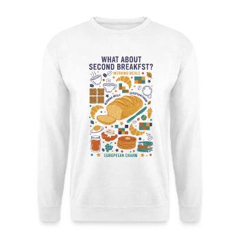 Petit-déjeuner : que diriez-vous d’un deuxième brunch - Sweat-shirt Unisexe - blanc - Devant
