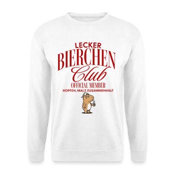 Lecker Bierchen Club - Unisex Pullover - Weiß - Vorne