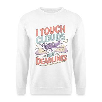 Pilote privé I Touch Clouds Instructeur de vol - Sweat-shirt Unisexe - blanc - Devant