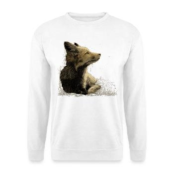 Fuchs Tierliebhaber Natur Waldtier - Unisex Pullover - Weiß - Vorne