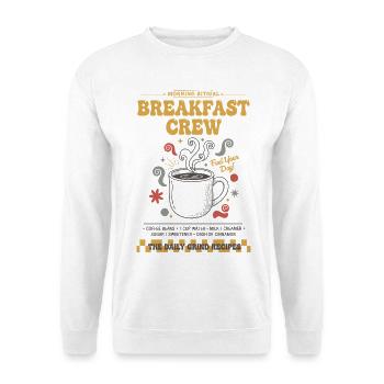Breakfast Crew Coffee Brunch Pancake Bacon Food - Unisex Sweatshirt - white - Front