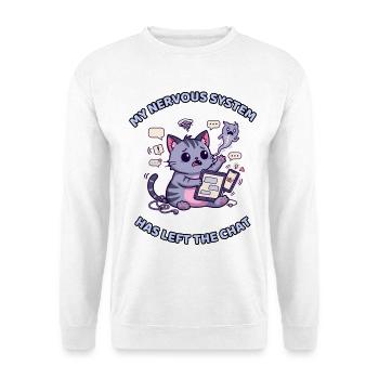 My Nervous System Has Left the Chat - Unisex Sweatshirt - white - Front