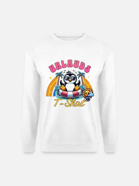 Holiday Shirt – Penguin Holiday T Shirt - Unisex Sweatshirt - white