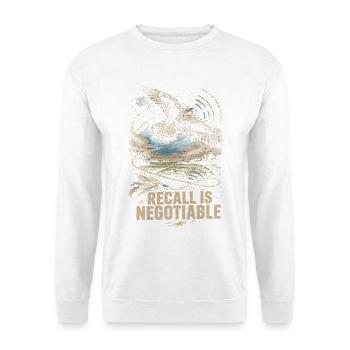 Falknerei Falkner Recall Is Negotiable - Unisex Pullover - Weiß - Vorne