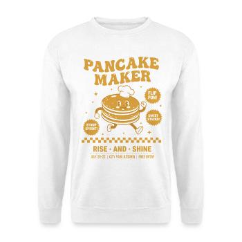 Frühstücks-Pfannkuchenmacher-Rise And Shine-Brunch - Unisex Pullover - Weiß - Vorne