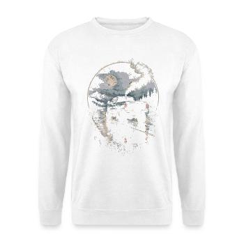 Charbon roulant - Sweat-shirt Unisexe - blanc - Devant