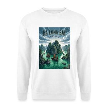 Baie de Ha Long, Vietnam - Sweat-shirt Unisexe - blanc - Devant