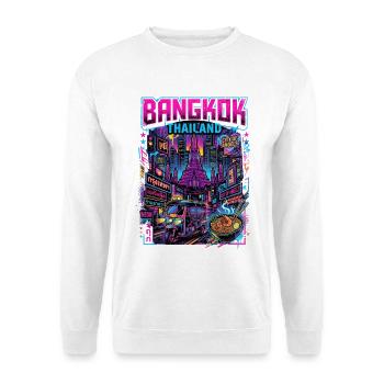Bangkok Thailand Tuk Tuk - Unisex Pullover - Weiß - Vorne