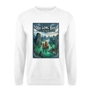 Baie de Ha Long, Vietnam - Sweat-shirt Unisexe - blanc - Devant