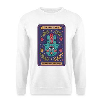 Spirituality Sacred Geometry The Protector - Unisex Sweatshirt - white - Front