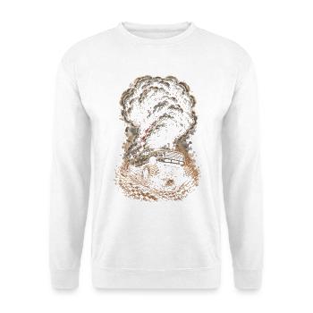 Charbon roulant - Sweat-shirt Unisexe - blanc - Devant