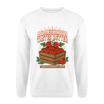 Maison a meilleur goût Tomato Crew - Sweat-shirt Unisexe - blanc - Devant