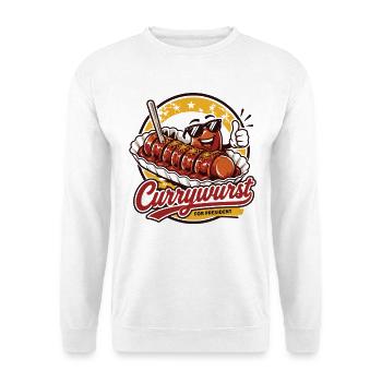 Currywurst For President | Fast Food Kult - Unisex Pullover - Weiß - Vorne