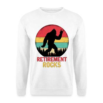 Retirement Rocks - Unisex Pullover - Weiß - Vorne