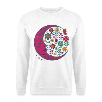 Spiritualität Meditation Heilige Geometrie Lotus - Unisex Pullover - Weiß - Vorne