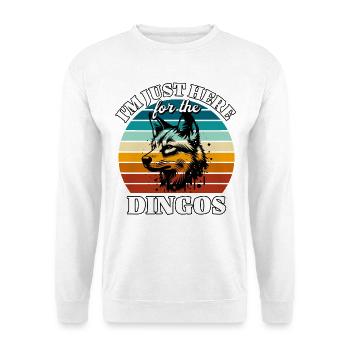 Funny Australian Wild Dog Sayings - Unisex Sweatshirt - white - Front