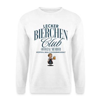 Lecker Bierchen Club - Unisex Pullover - Weiß - Vorne