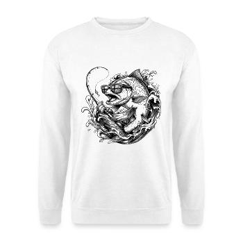 Hecht Norwegen Sonnenbrille Angel - Unisex Pullover - Weiß - Vorne