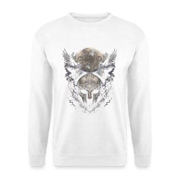 Rabe Raben Wikinger - Unisex Pullover - Weiß - Vorne