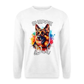 Deutscher Schäferhund Papa - Unisex Pullover - Weiß - Vorne