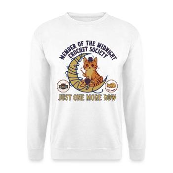 Member Of The Midnight Crochet Society Just One - Unisex Sweatshirt - white - Front
