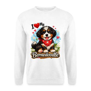 Bernedoodle - Unisex Pullover - Weiß - Vorne