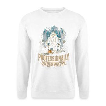 Berufstaucher Industrietaucher - Unisex Pullover - Weiß - Vorne