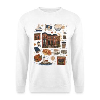 Boston | Coast & History - Unisex Sweatshirt - white - Front