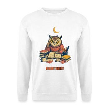 Night Shift | Nachtschicht - Unisex Pullover - Weiß - Vorne