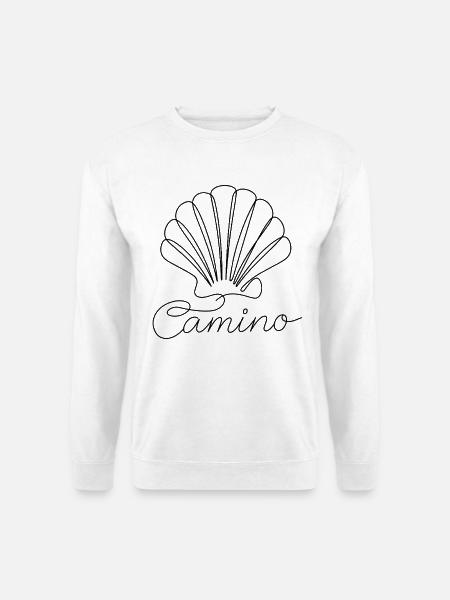 Camino | Jakobsmuschel, Pilger, Santiago - Unisex Pullover - Weiß