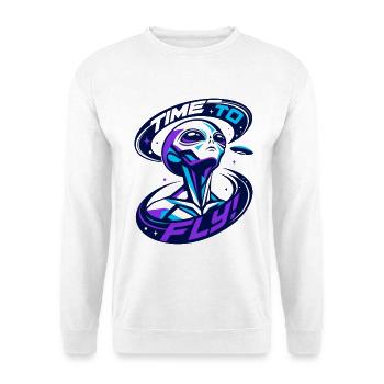 time to fly - Unisex Sweatshirt - white - Front