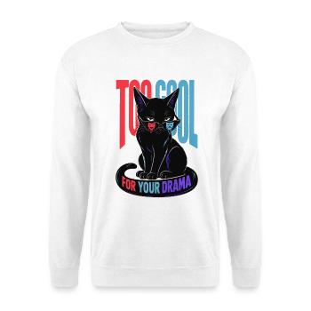 Cool cat - Unisex Sweatshirt - white - Front