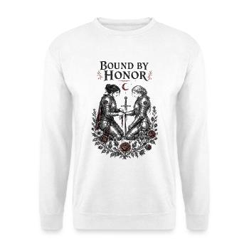 Liés par l’honneur | Amour gothique médiéval - Sweat-shirt Unisexe - blanc - Devant