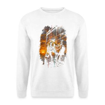 Industrial climbers at heights - Unisex Sweatshirt - white - Front