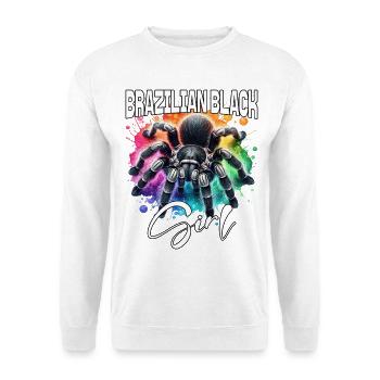Schwarze Vogelspinne Mädchen - Unisex Pullover - Weiß - Vorne