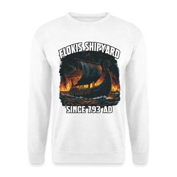 Flokis Shipyard Antique Shipyard 193 AD - Unisex Sweatshirt - white - Front