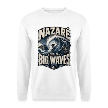 Nazaré Big Waves - Unisex Sweatshirt - white - Front