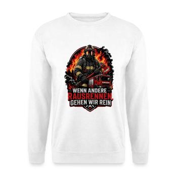 Feuerwehr - Unisex Pullover - Weiß - Vorne