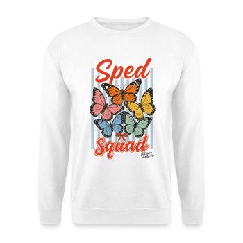 Sped Squad Butterfly Special Education Teacher - Unisex Sweatshirt - white - Front